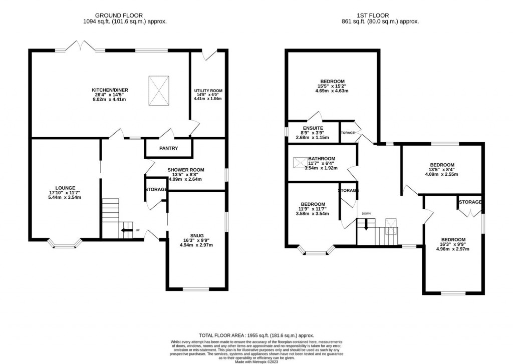 Floorplans For Burnmill Road, Market Harborough