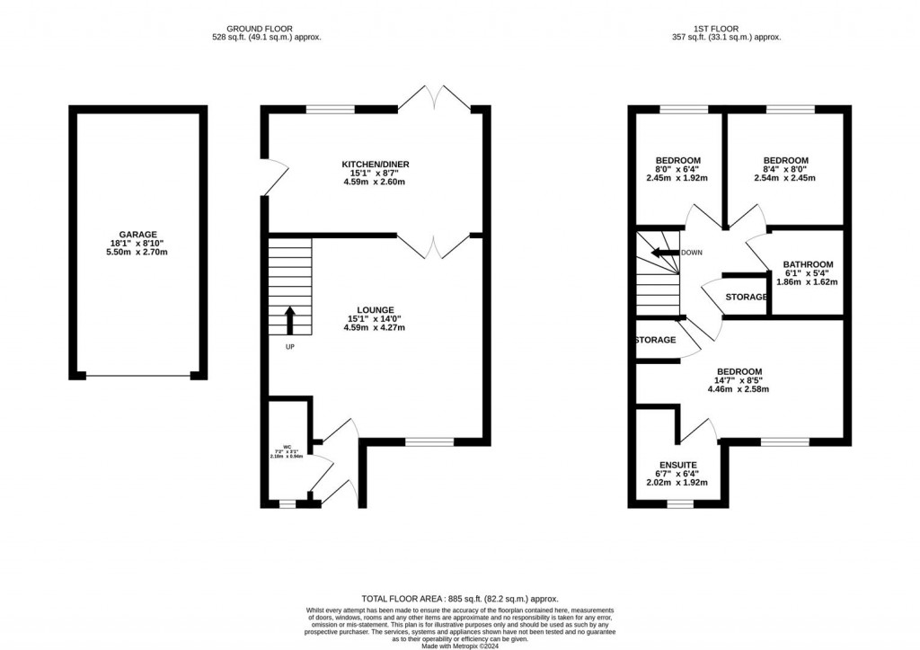 Floorplans For Cross Brooks, Wootton, Northampton