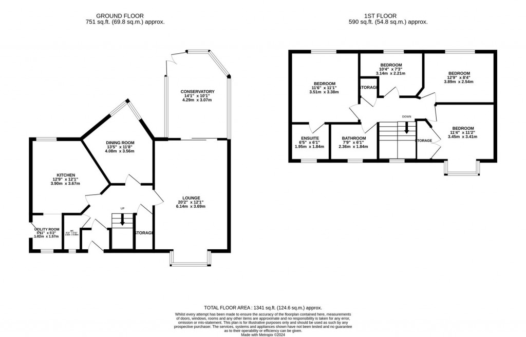 Floorplans For Hill House Gardens, Stanwick, Wellingborough