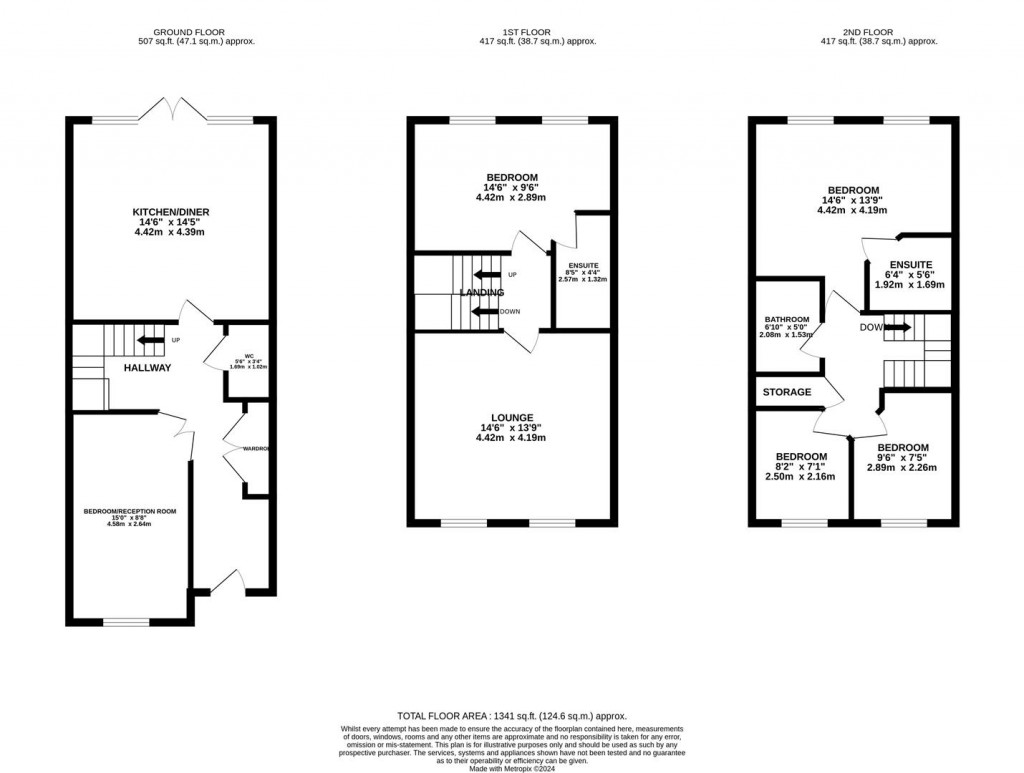 Floorplans For Thwaite Close, Great Oakley, Corby