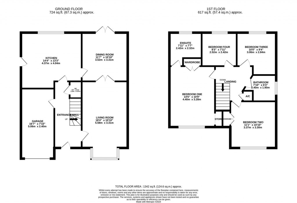 Floorplans For Long Brimley Close, Market Harborough
