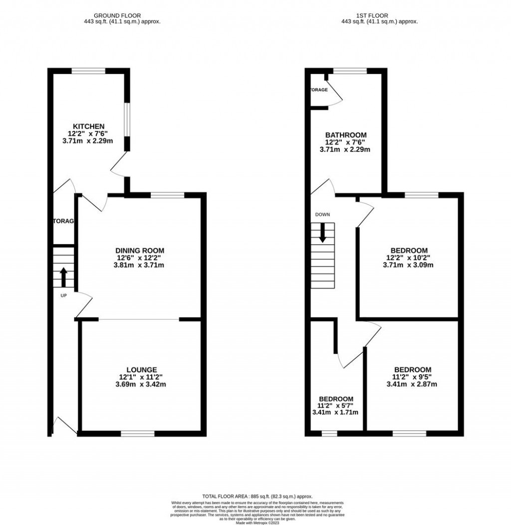 Floorplans For Spencer Street, Burton Latimer