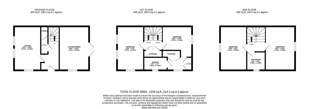 Floorplans For Courteenhall Drive, Corby