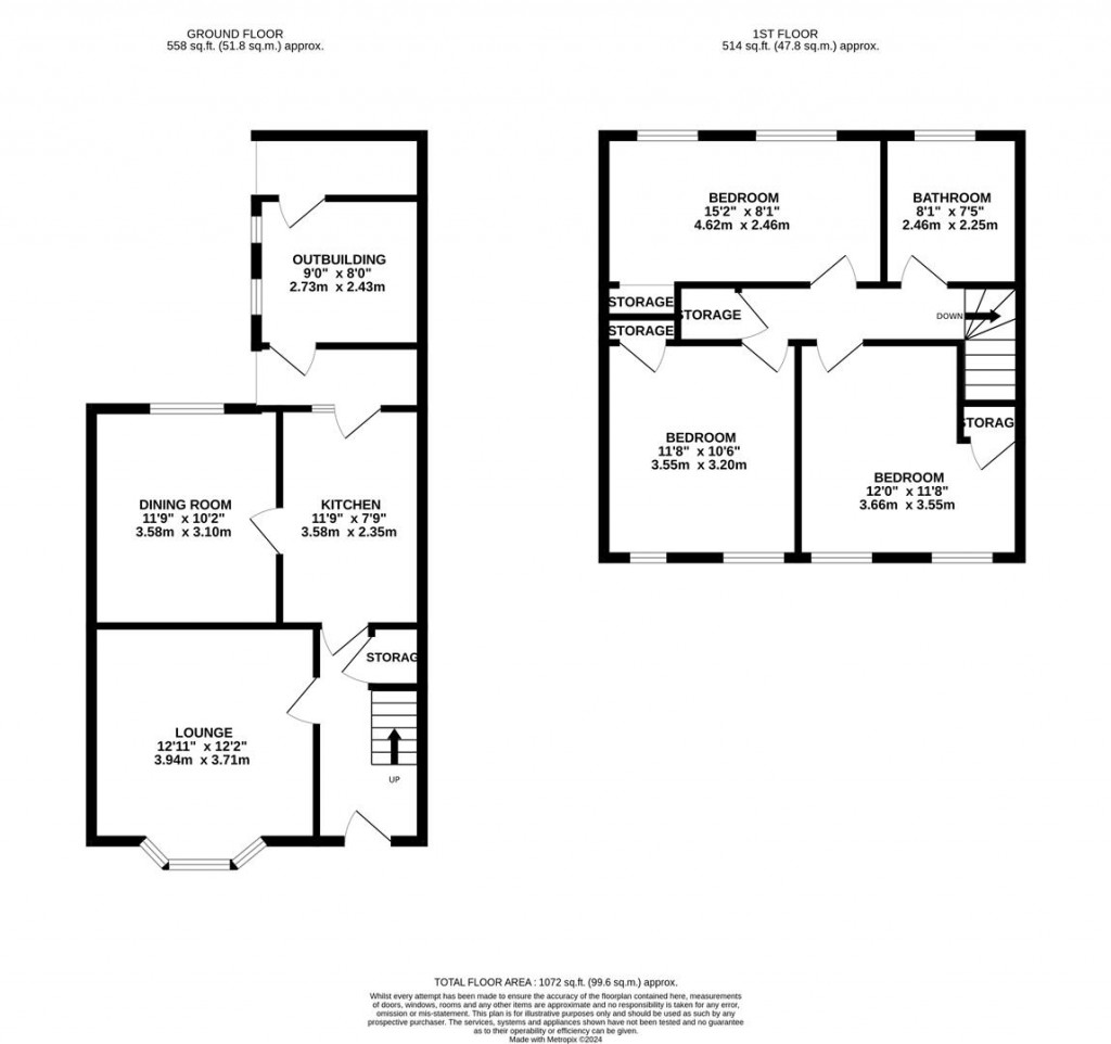 Floorplans For Tollbar, Higham Ferrers, Rushden