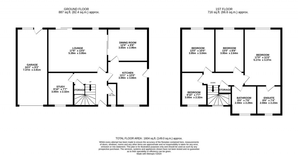 Floorplans For Neale Avenue, Kettering