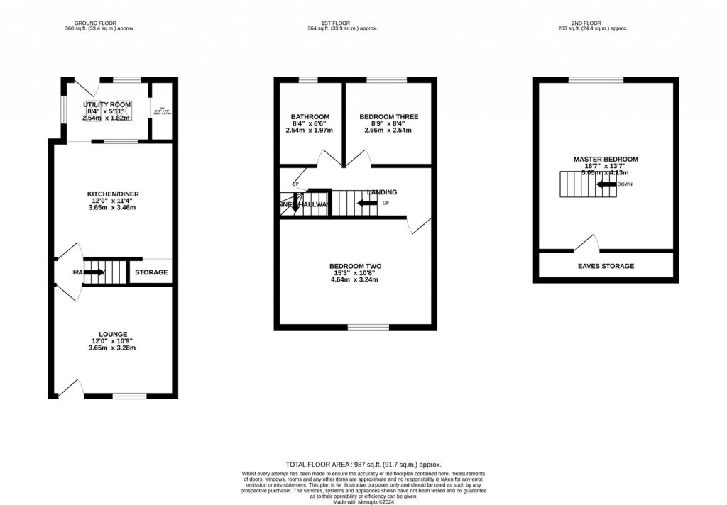 Floorplans For Wales Street, Rothwell, Kettering