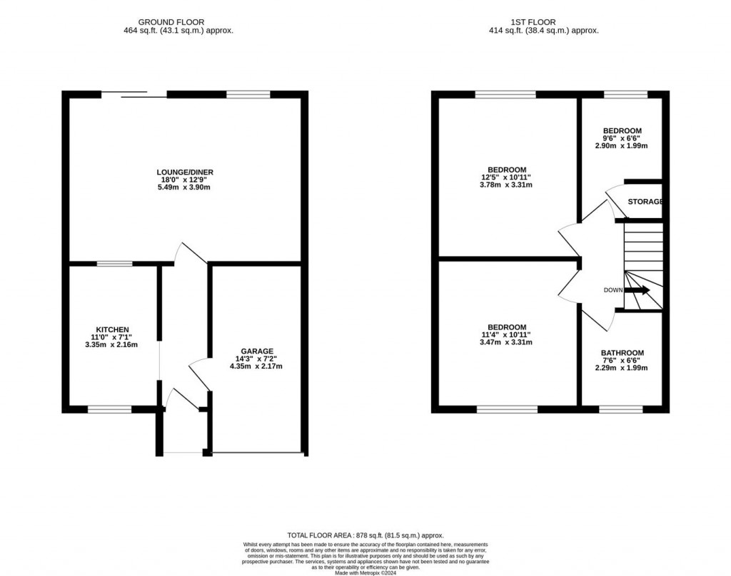 Floorplans For Maurice Road, Market Harborough