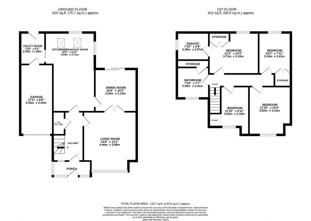 Floorplans For Ostlers Way, Kettering