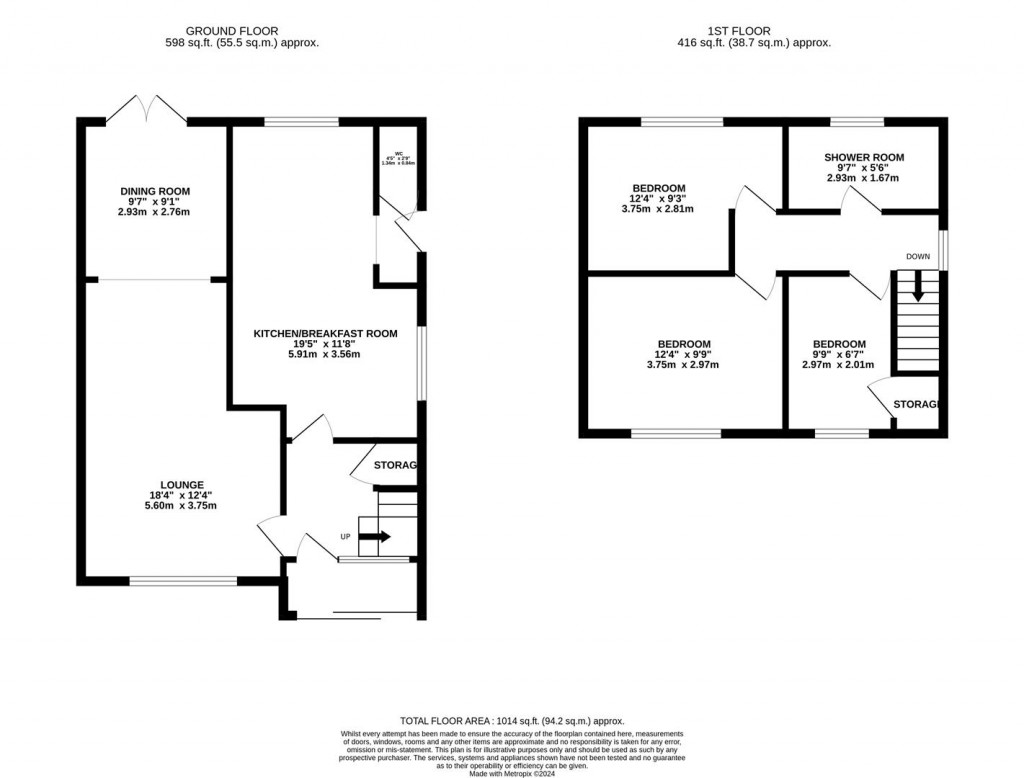Floorplans For Belvoir Drive, Barton Seagrave, Kettering