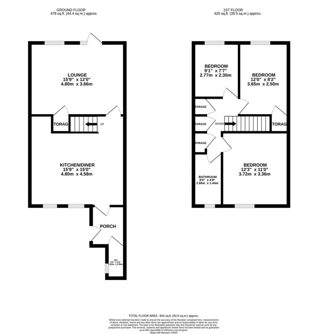 Floorplans For Gannet Lane, Wellingborough