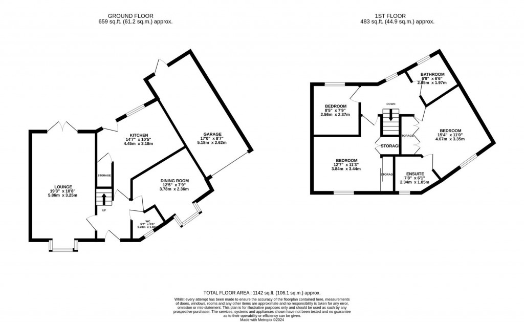 Floorplans For Primrose Close, Corby