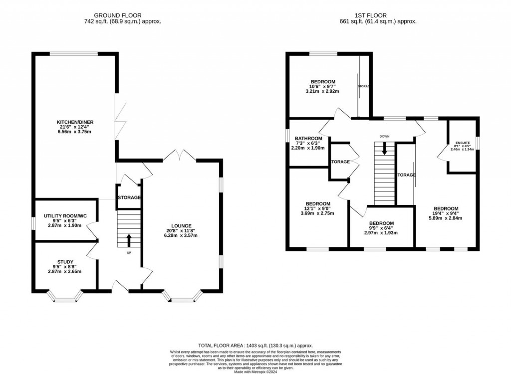 Floorplans For Steeplechase Way, Market Harborough