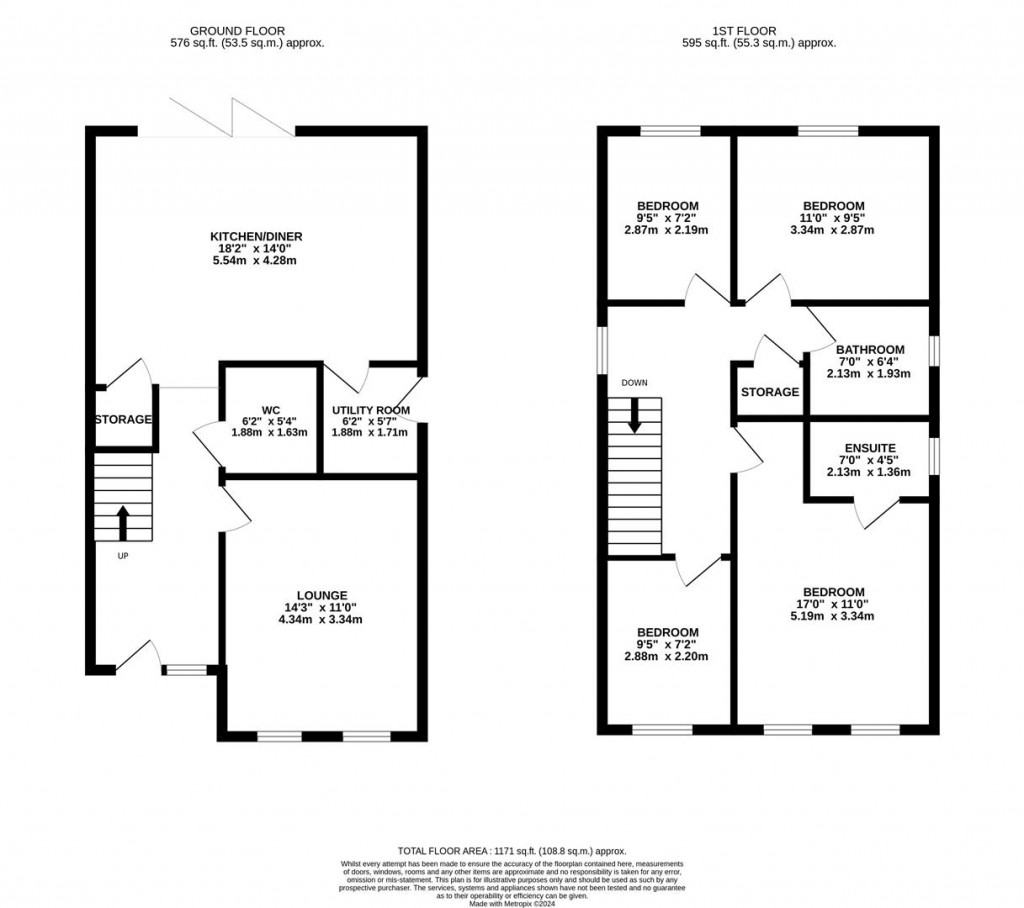 Floorplans For Steeplechase Way, Market Harborough