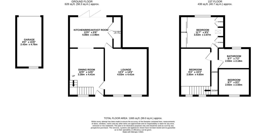 Floorplans For High Street, Milton Malsor