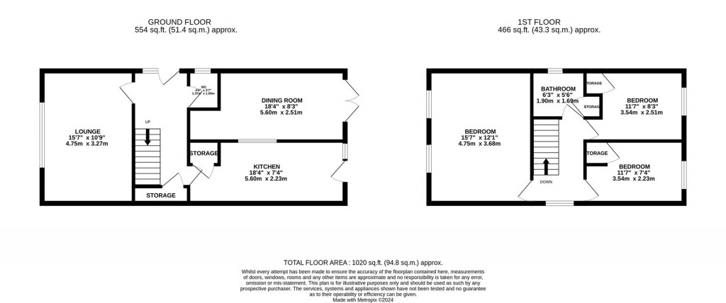 Floorplans For Somerford Road, Wellingborough