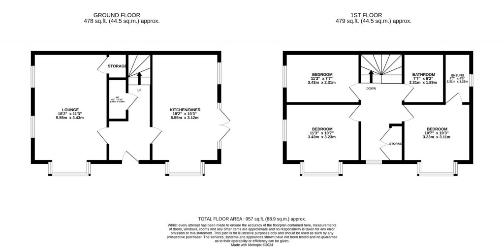 Floorplans For Astwell Road, Stanton Cross, Wellingborough