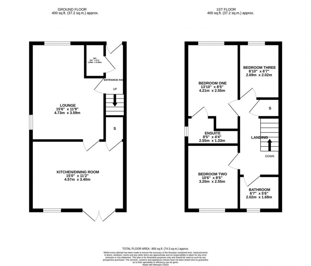 Floorplans For Brington Close, Market Harborough