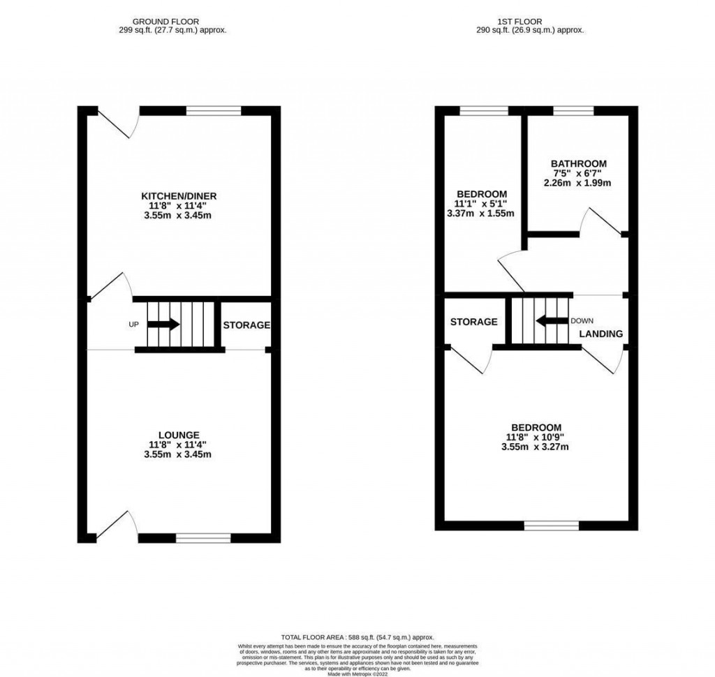 Floorplans For New Street, Rothwell, Kettering
