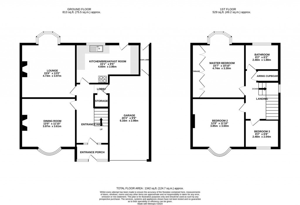 Floorplans For Dunkirk Avenue, Desborough