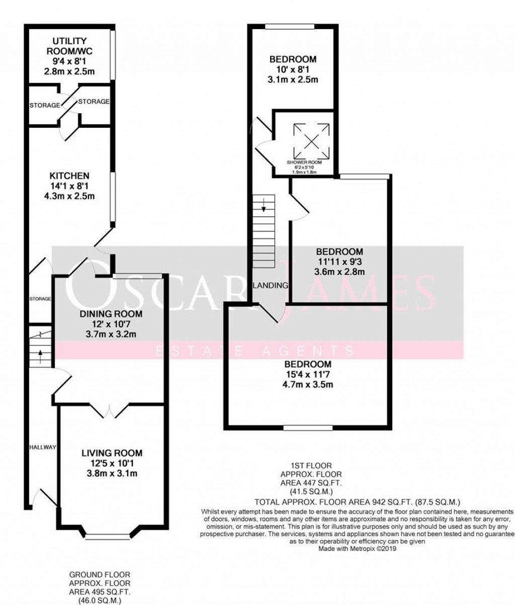 Floorplans For Alexandra Street, Burton Latimer