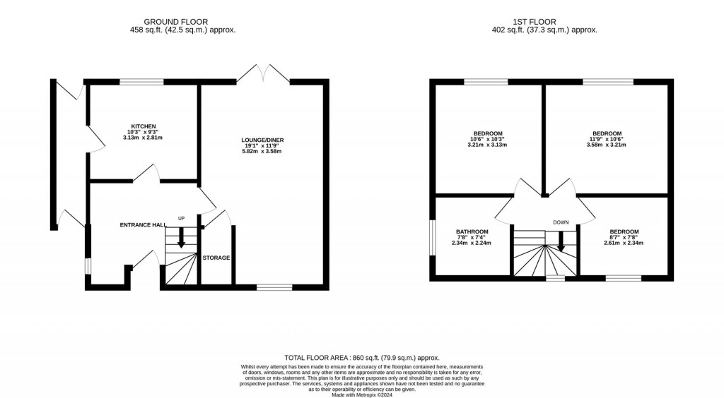 Floorplans For Dulley Avenue, Wellingborough