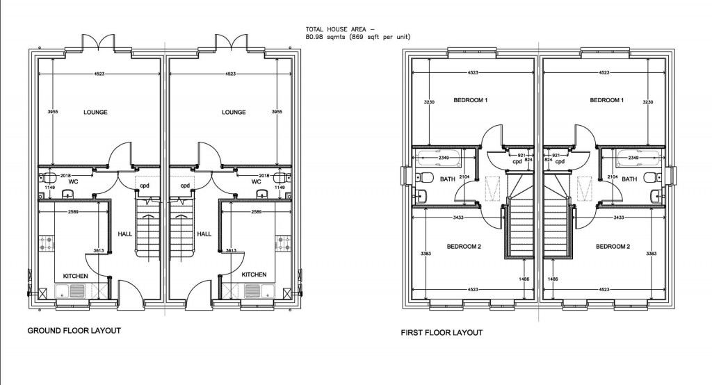 Floorplans For Britannia Park, Kettering