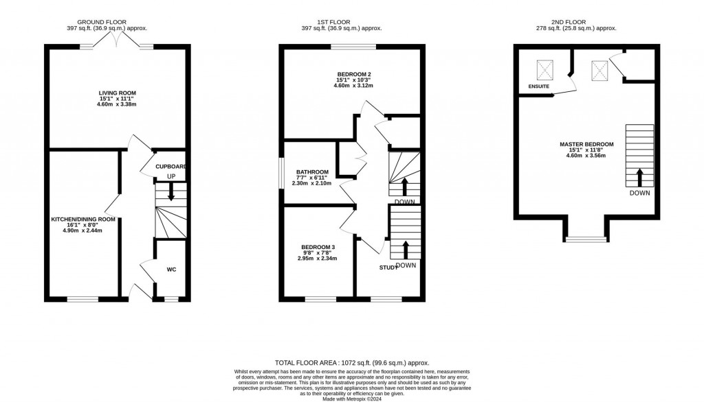 Floorplans For Carnoustie Drive, Corby