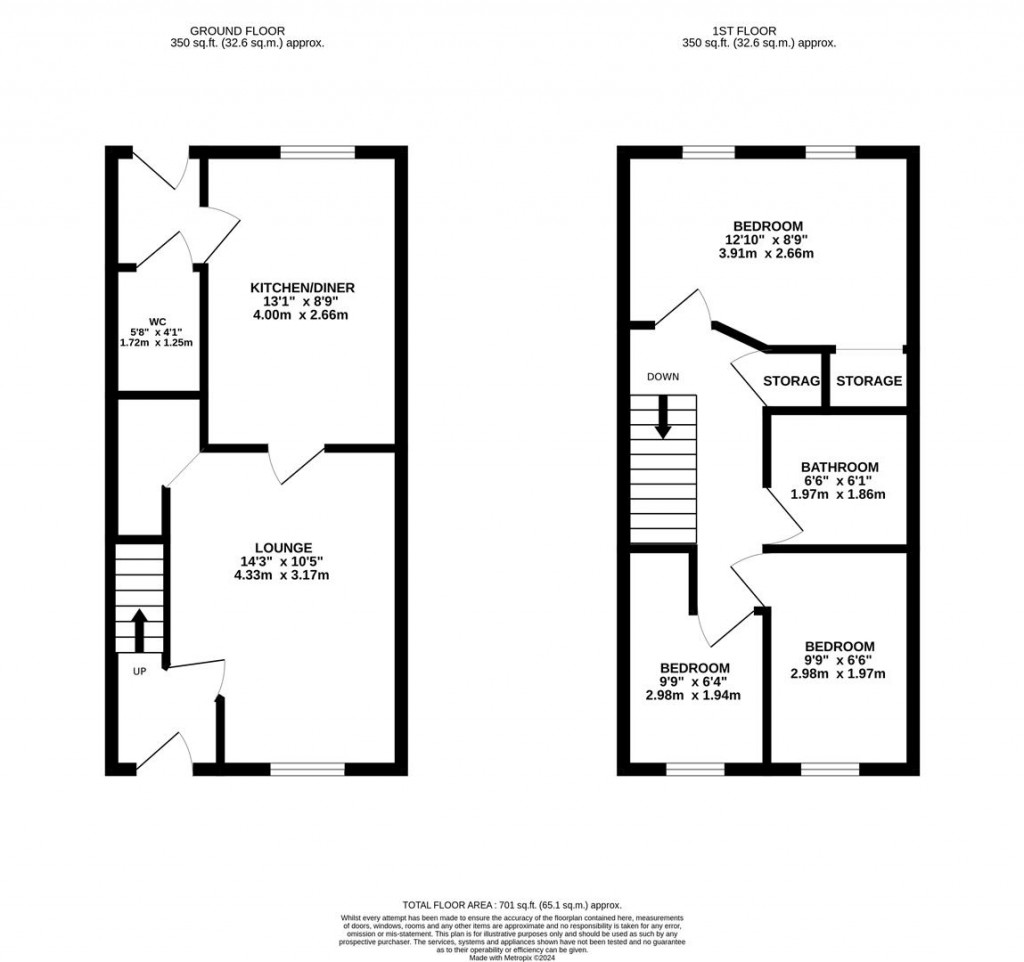 Floorplans For Hawthorn Road, Burton Latimer