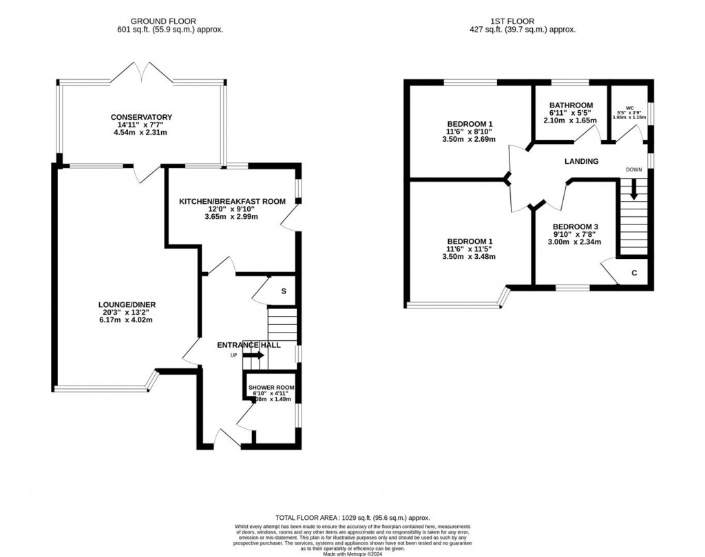 Floorplans For Coniston Road, Kettering