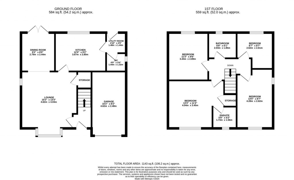 Floorplans For Harwood Drive, Kettering