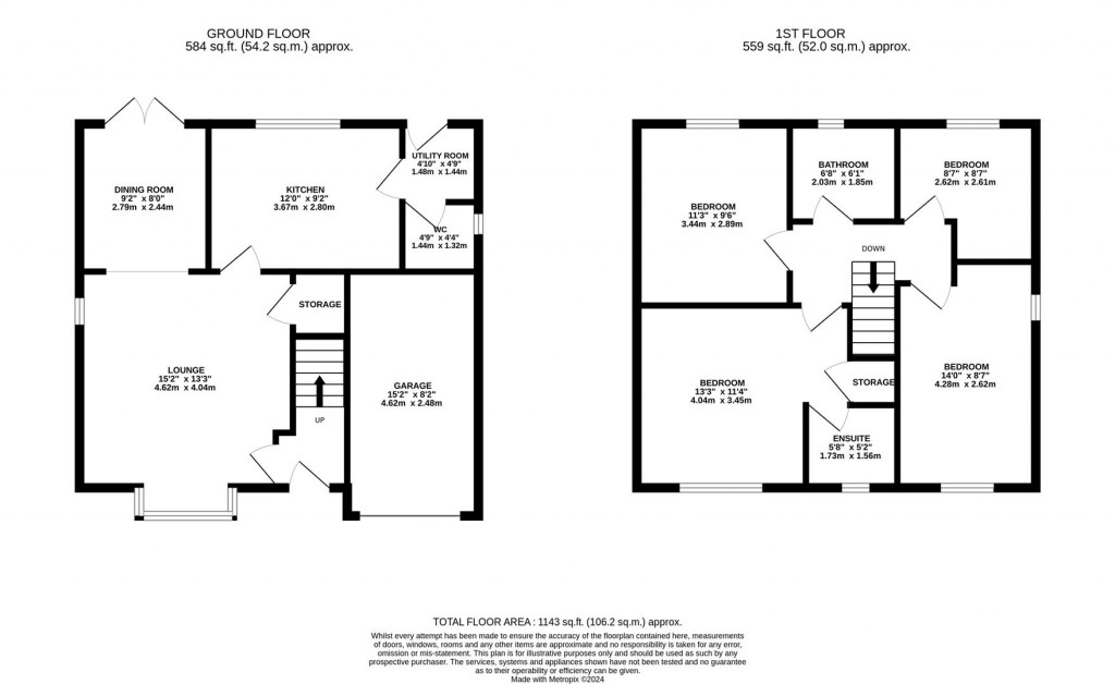 Floorplans For Harwood Drive, Kettering