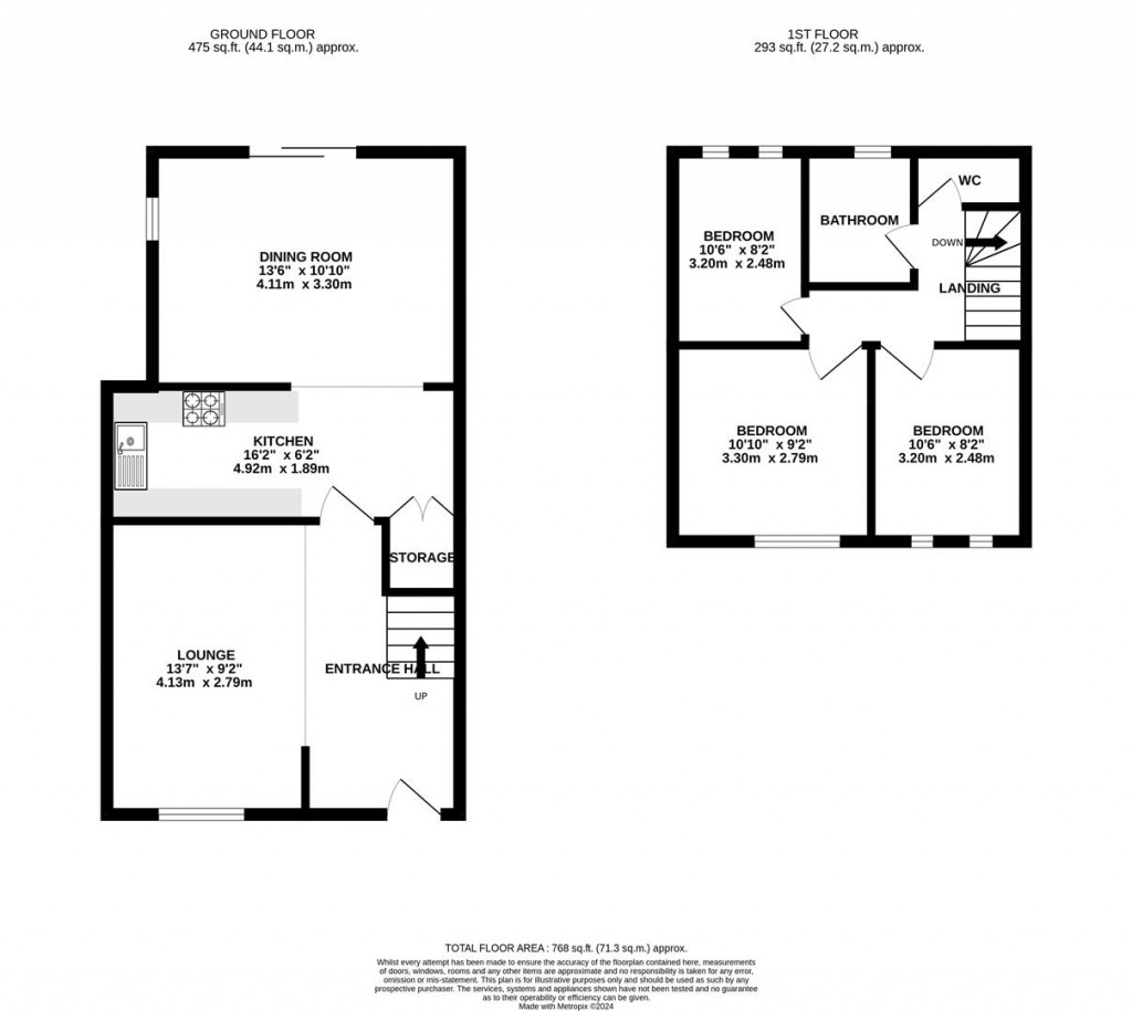 Floorplans For Cranford Road, Northampton