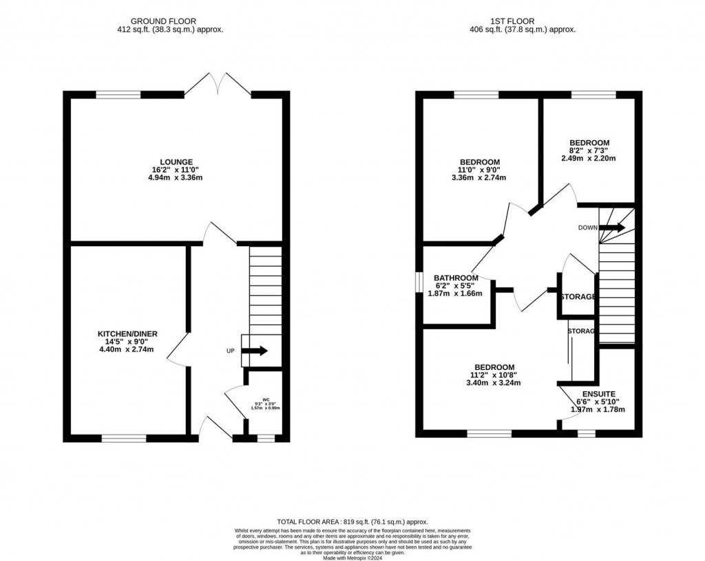 Floorplans For Ironwood Avenue, Desborough