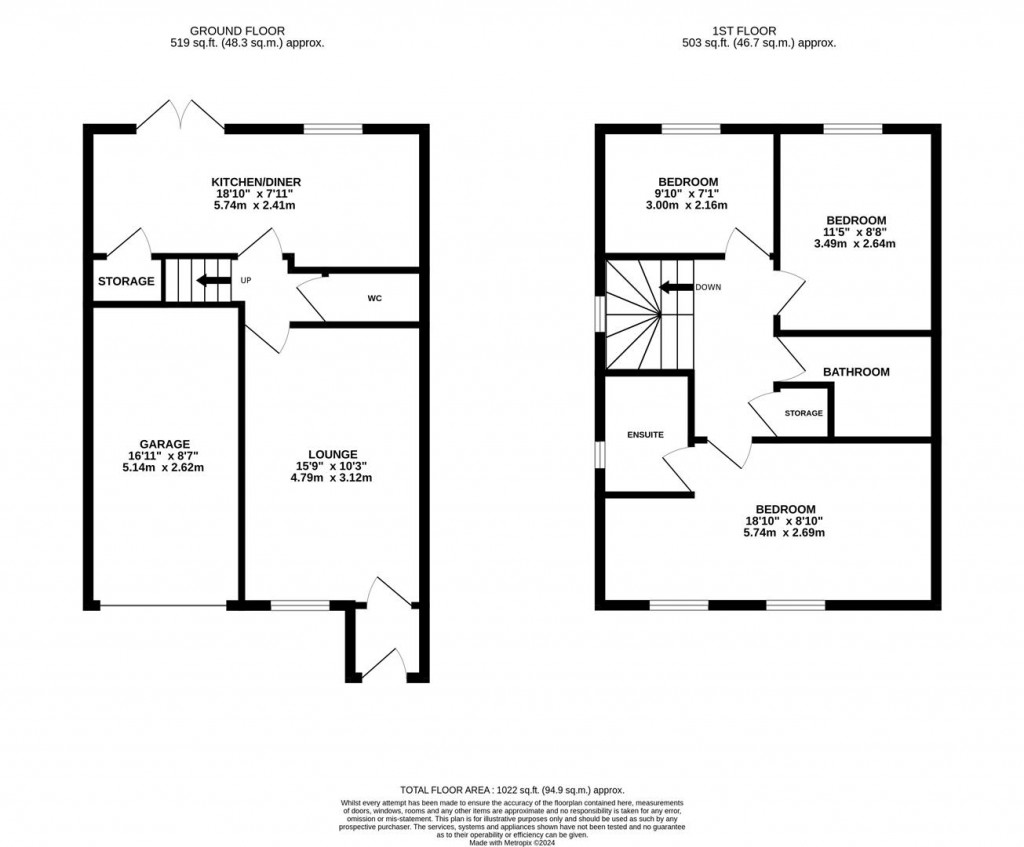 Floorplans For Speight Crescent, Barton Seagrave