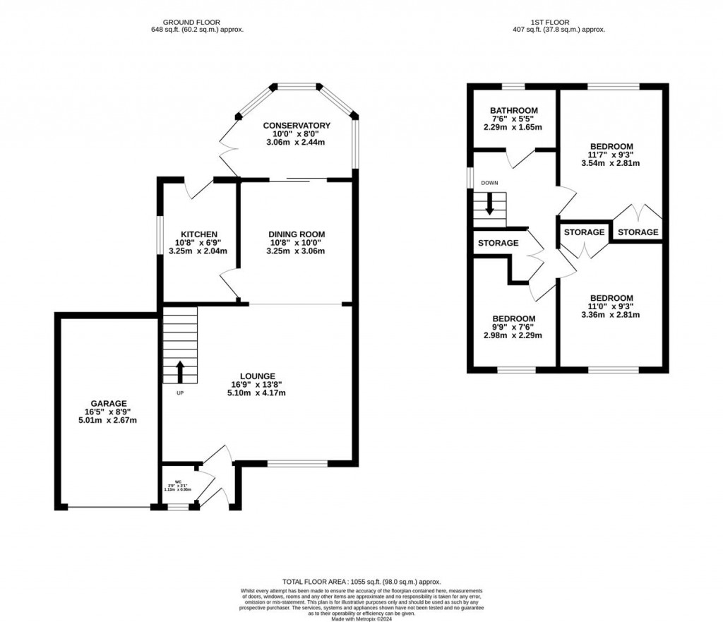 Floorplans For Oak View, Wellingborough