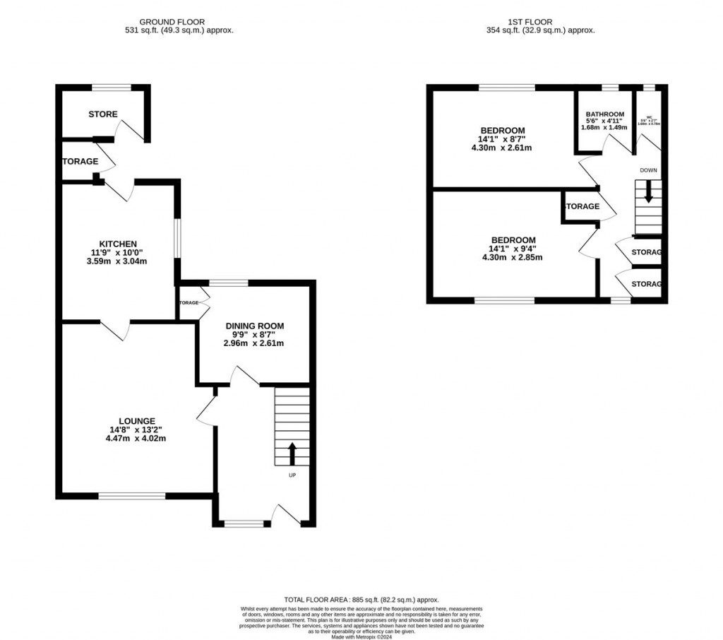 Floorplans For Shelley Road, Wellingborough