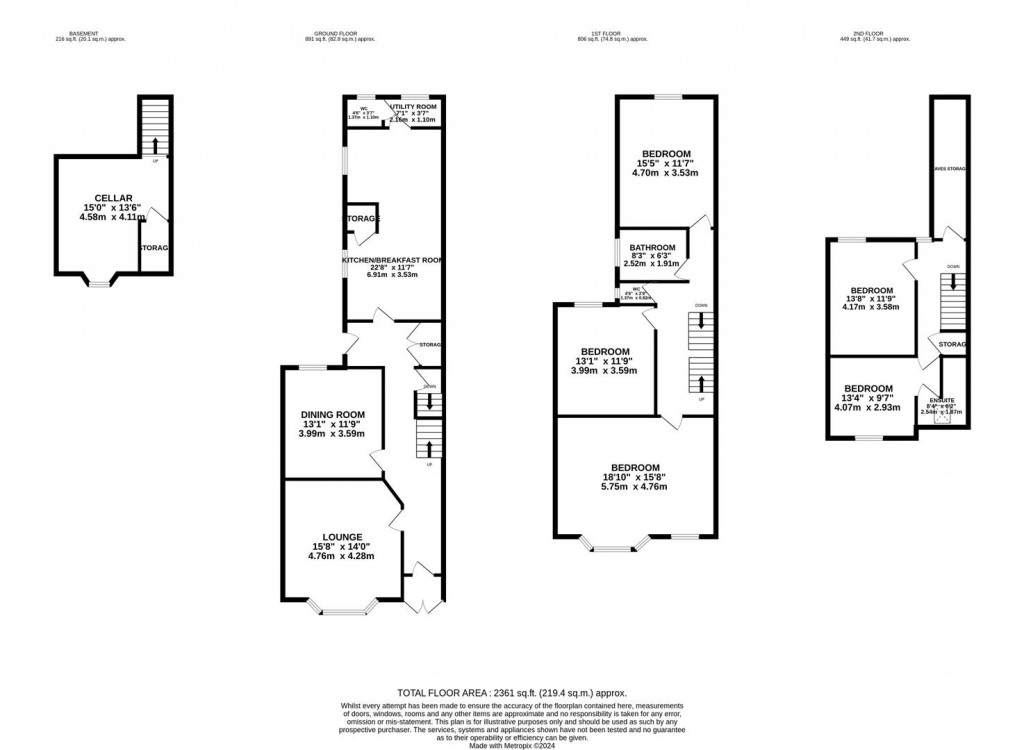 Floorplans For Wellingborough Road, Northampton