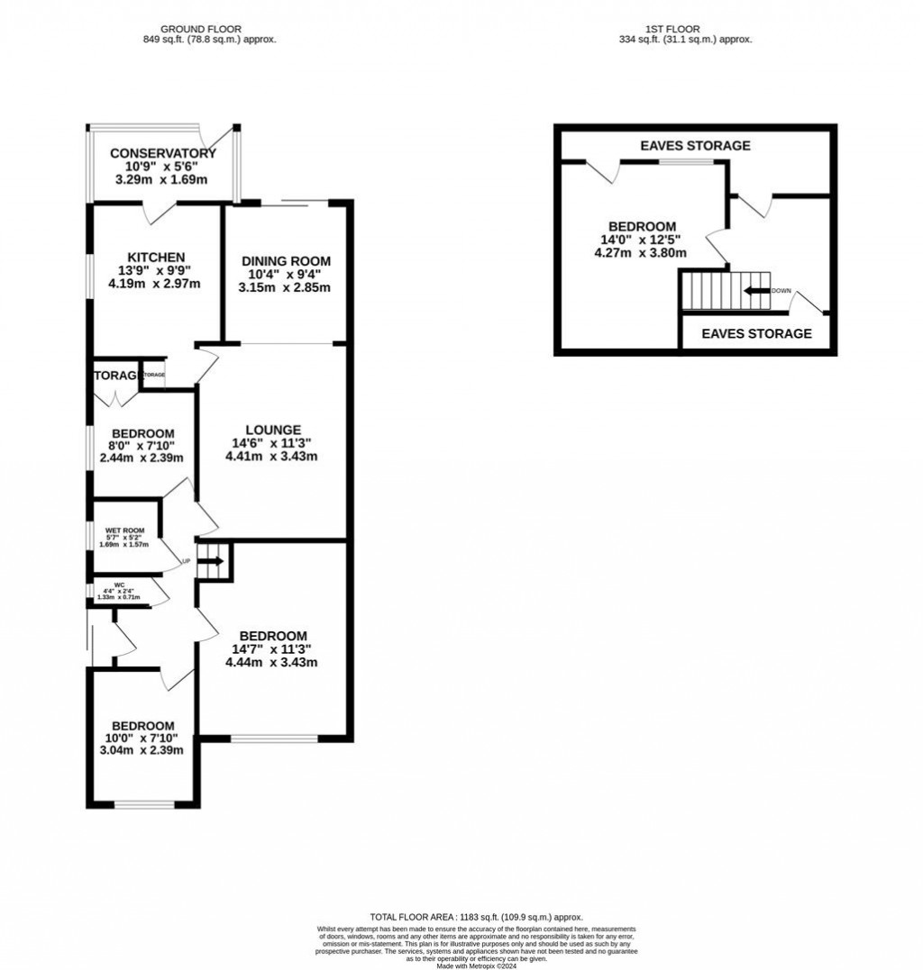 Floorplans For Tingdene Road, Finedon