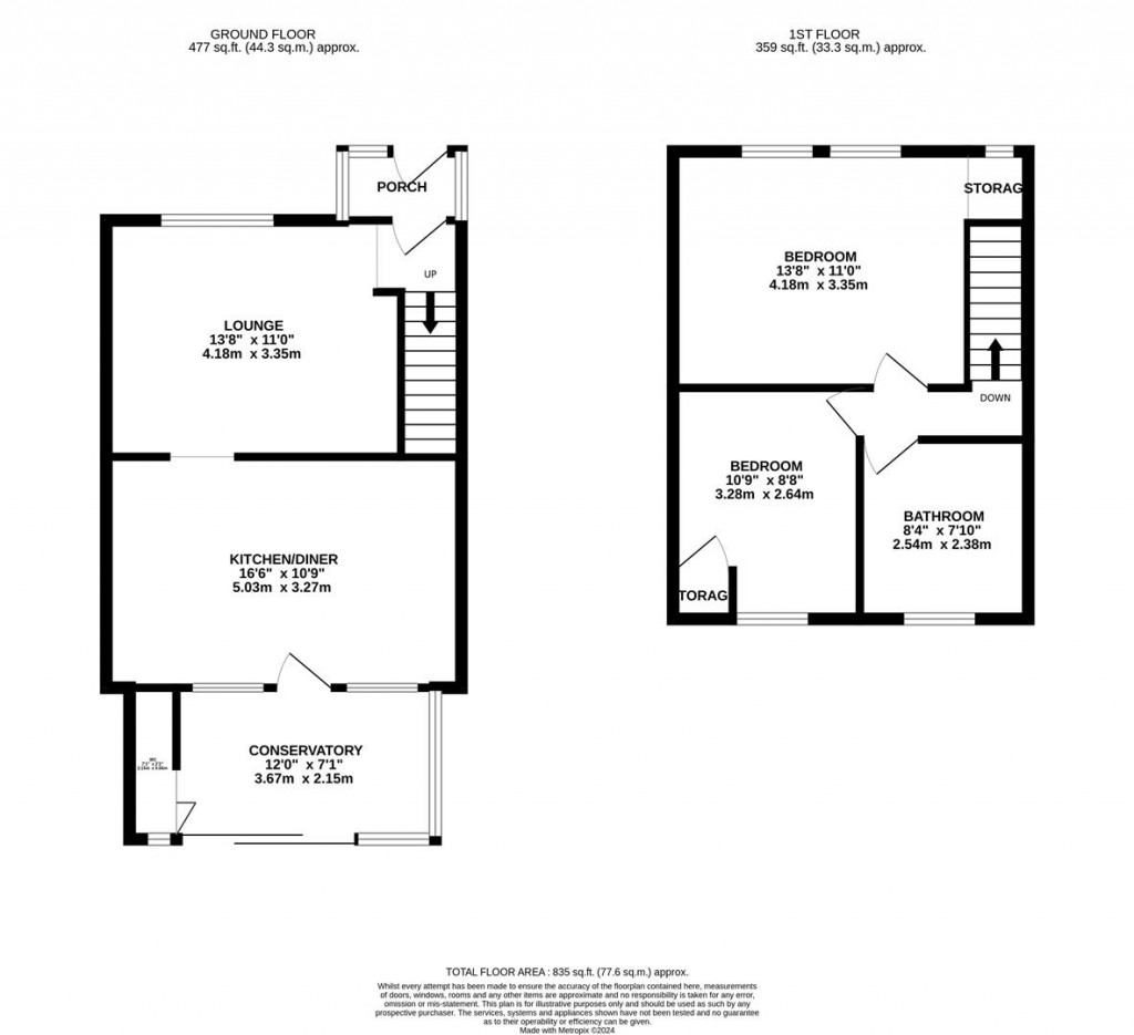 Floorplans For Springfield Road, Kettering