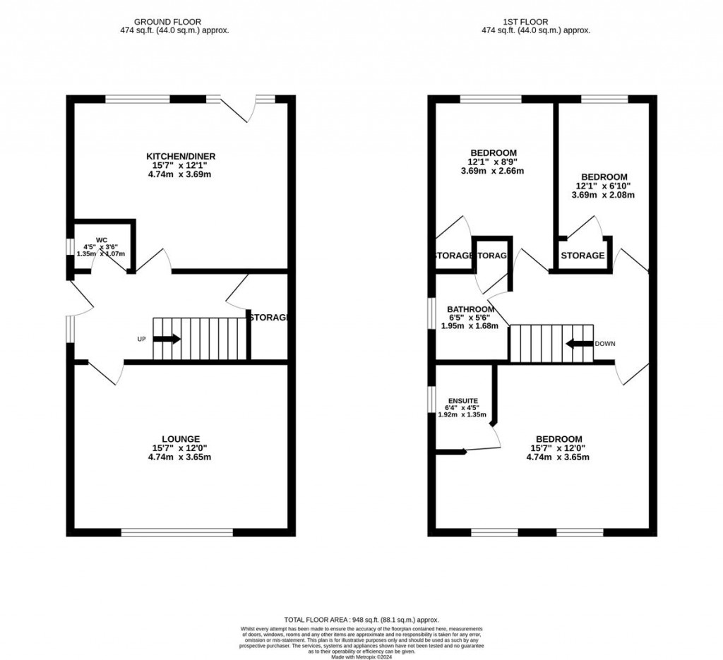 Floorplans For Silverdale Grove, Rushden