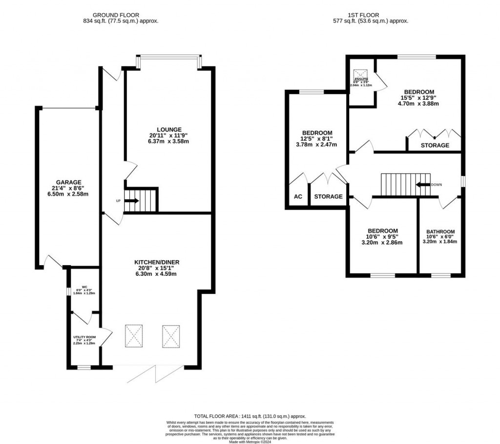 Floorplans For Dunkirk Avenue, Desborough, Kettering