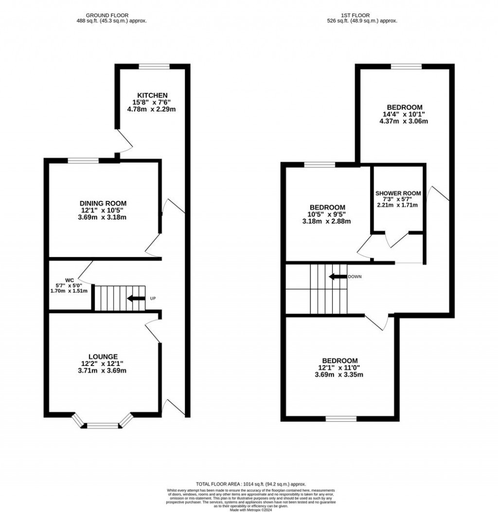 Floorplans For Field Street, Kettering