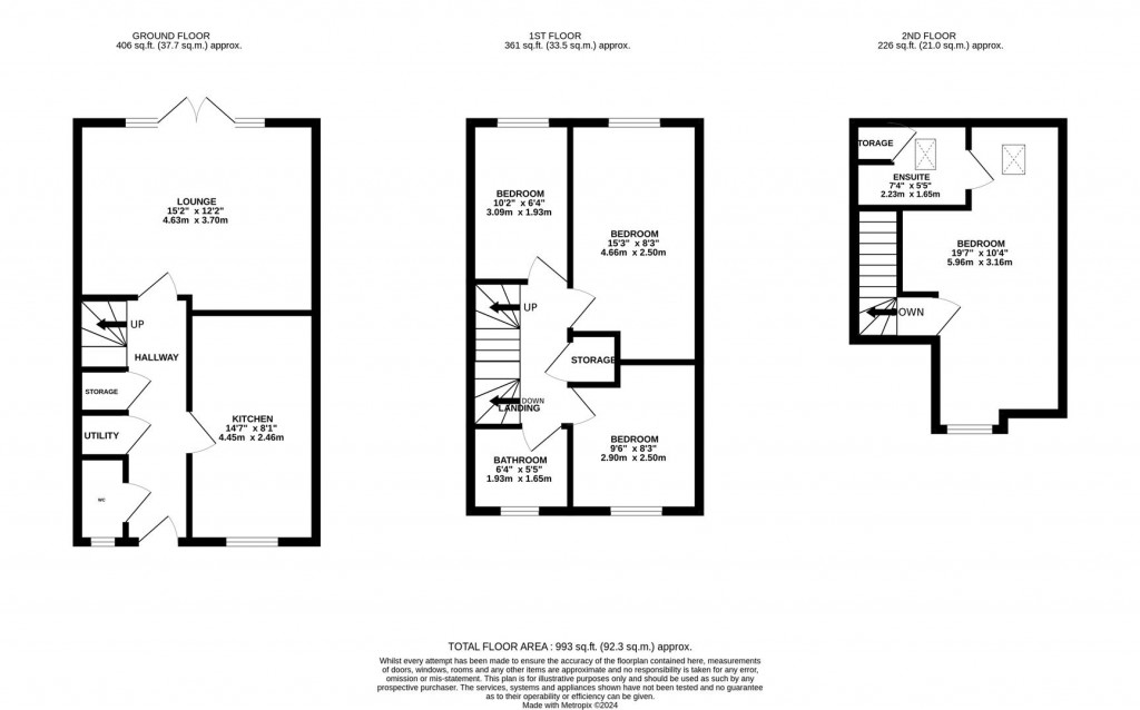 Floorplans For Bertone Road, Barton Seagrave