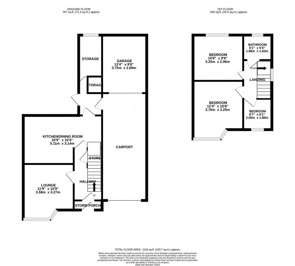 Floorplans For Rothwell Road, Kettering