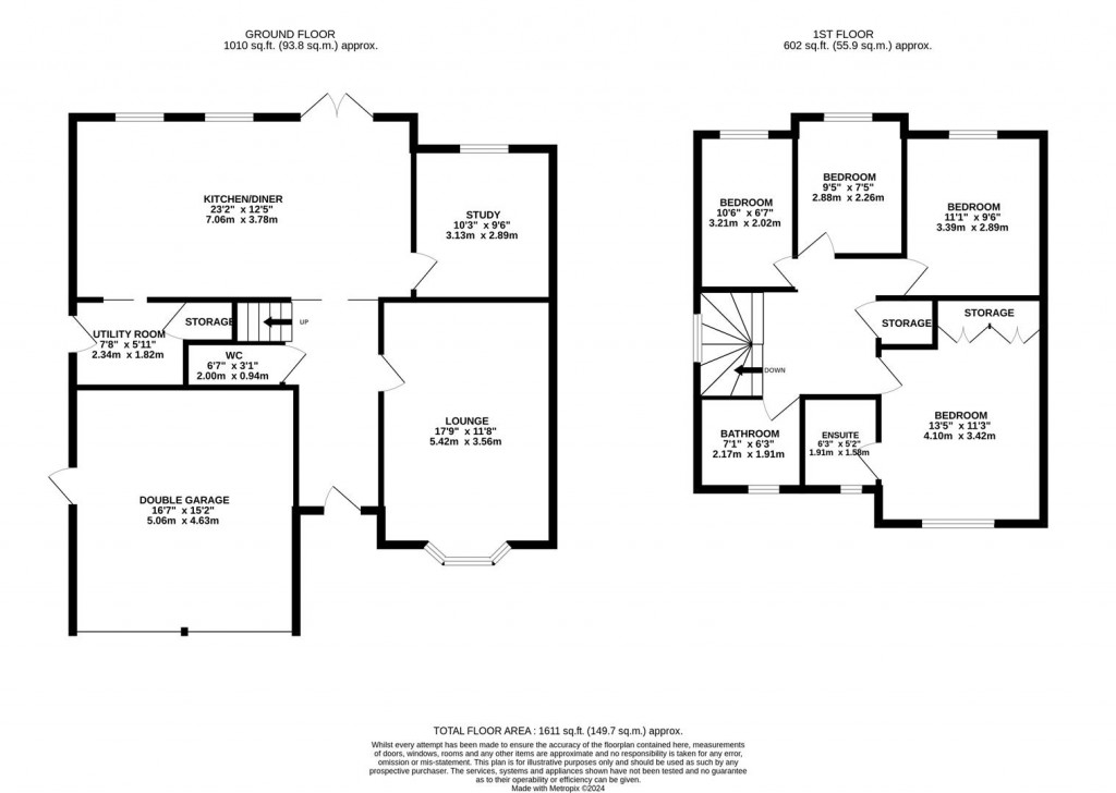 Floorplans For Cotswold Drive, Wellingborough