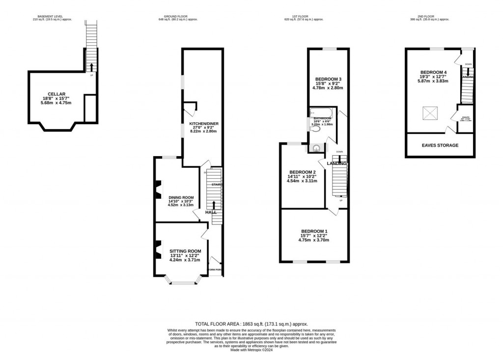 Floorplans For Abington Avenue, Northampton