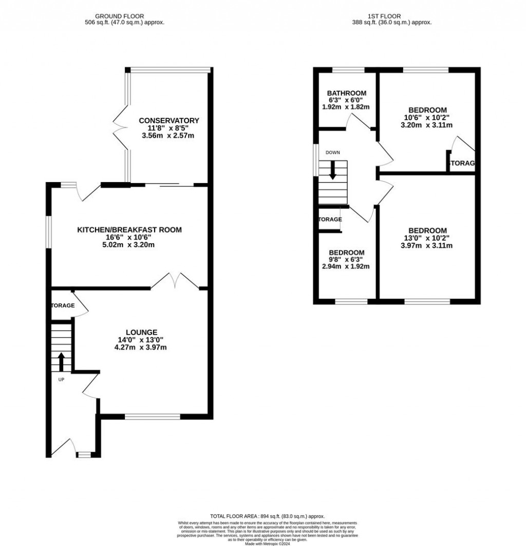 Floorplans For Glencoe Drive, Kettering