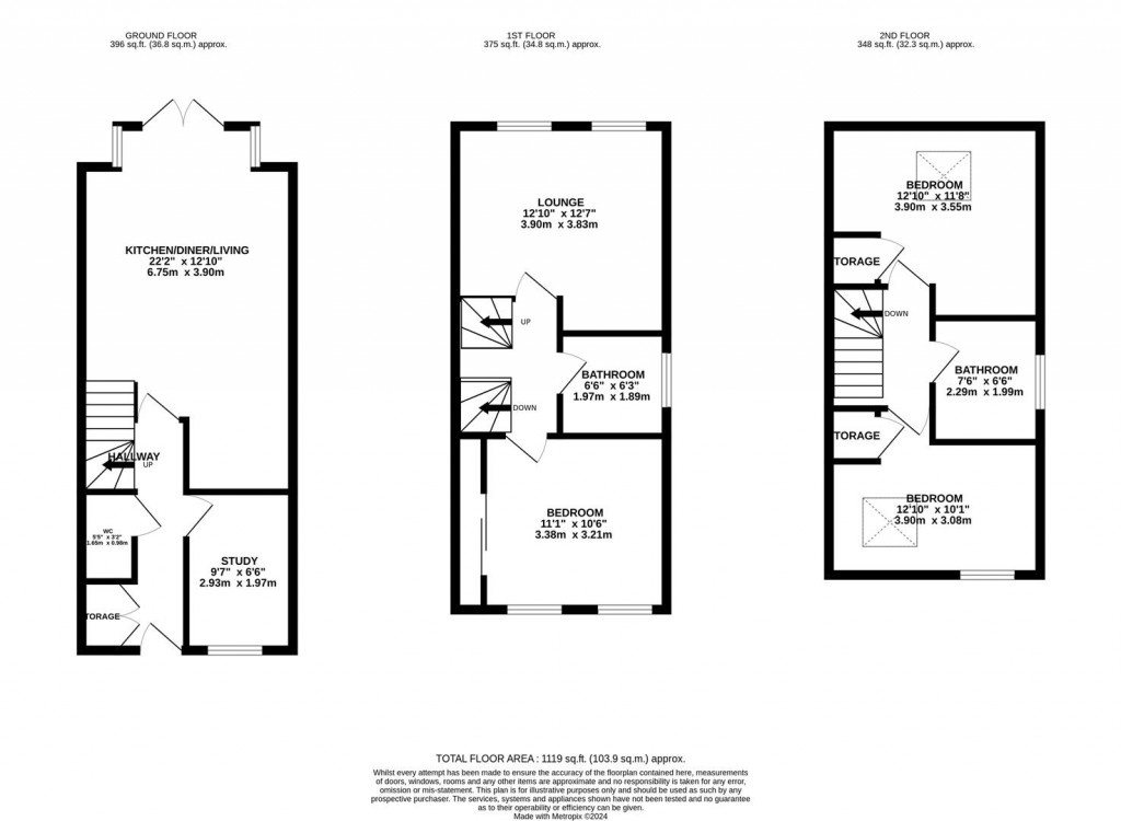 Floorplans For Goldfinch Street, Thrapston