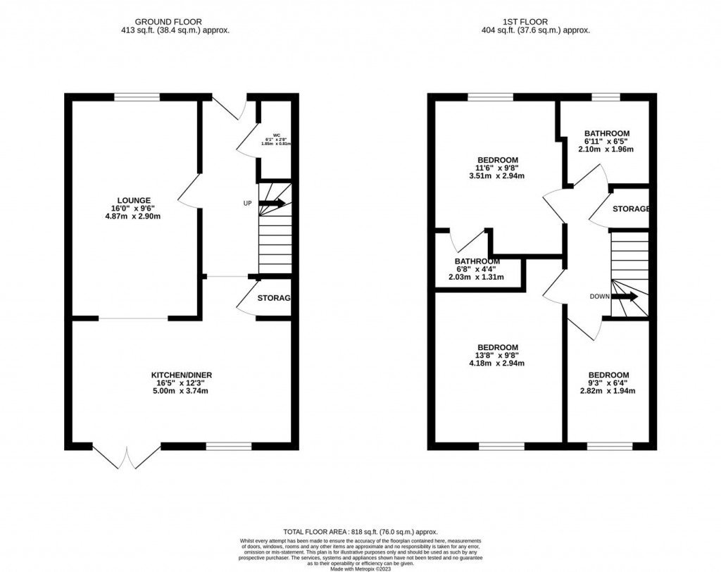 Floorplans For Silverstone Road, Burton Latimer