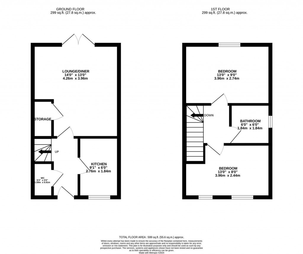 Floorplans For David Hobbs Rise, Market Harborough